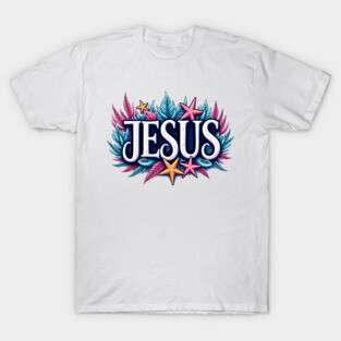 Jesus name cartoon undersea inspired T-Shirt