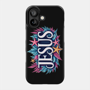 Jesus name cartoon undersea inspired Phone Case