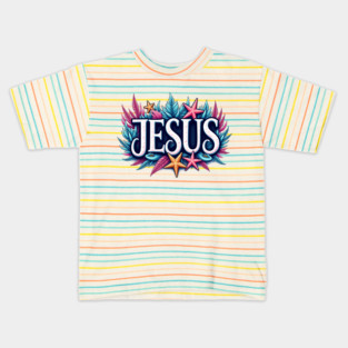 Jesus name cartoon undersea inspired Kids T-Shirt