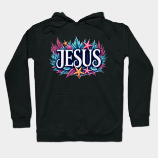 Jesus name cartoon undersea inspired Hoodie