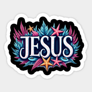 Jesus name cartoon undersea inspired Magnet