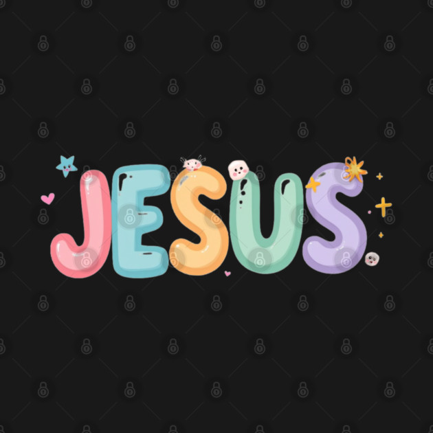 Jesus Cartoon Kids Design - Fun Christian Faith Graphic by Rox