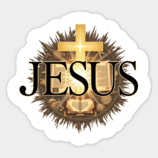 Jesus the word gives light Sticker