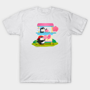 Penguin Small Business: Cotton Candy Cart T-Shirt