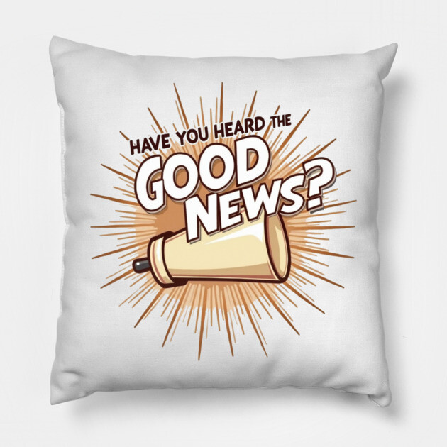 Christian Evangelism Design -  Megaphone Graphic Pillow by Rox