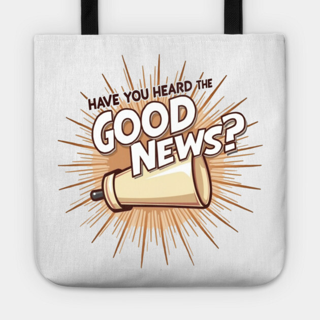 Christian Evangelism Design -  Megaphone Graphic Tote by Rox