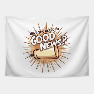 Christian Evangelism Design -  Megaphone Graphic Tapestry