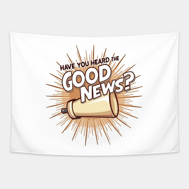 Christian Evangelism Design -  Megaphone Graphic Tapestry by Rox