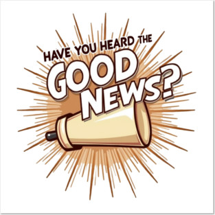 Christian Evangelism Design -  Megaphone Graphic Posters and Art