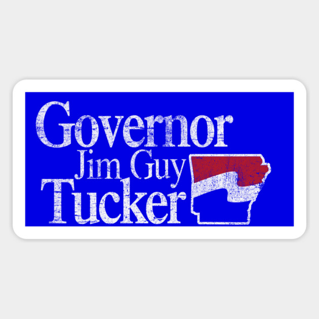 Gov. Jim Guy Tucker Sticker by rt-shirts