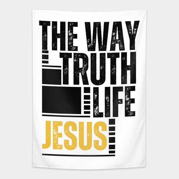 The Way, The Truth, The Life Jesus Tapestry by Rox