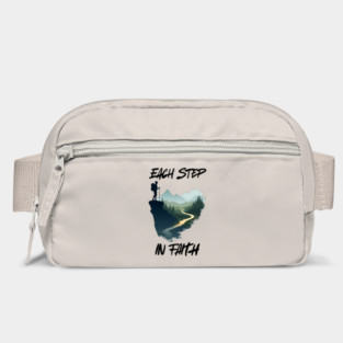 Christian Faith Journey Hiking Design - Each Step in Faith Bag
