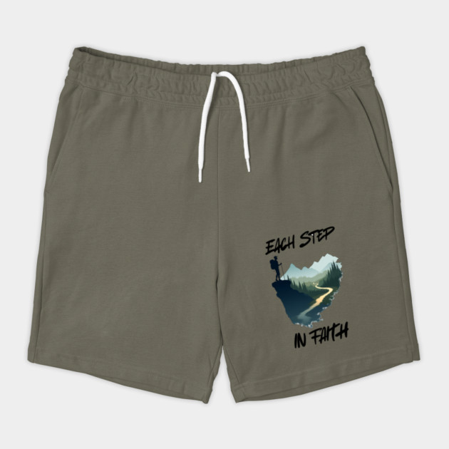 Christian Faith Journey Hiking Design - Each Step in Faith by Rox