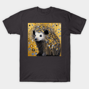 Whimsical Hedgehog in Gustav Klimt Style T-Shirt