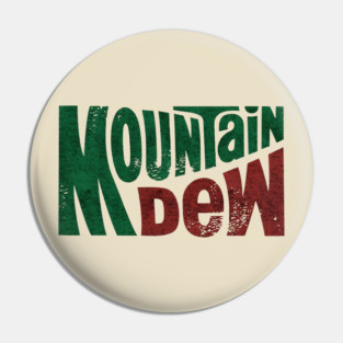 Vintage Distressed Mountain Dew Pin