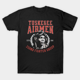 Tuskegee Airmen Red Tails Vintage WW2 T-Shirt