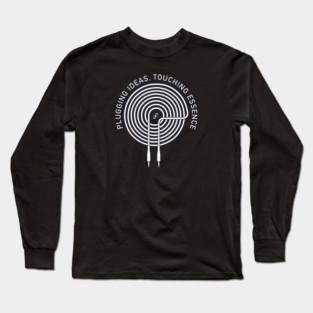 Plugging Ideas. Touching Essence. Dark Long Sleeve T-Shirt