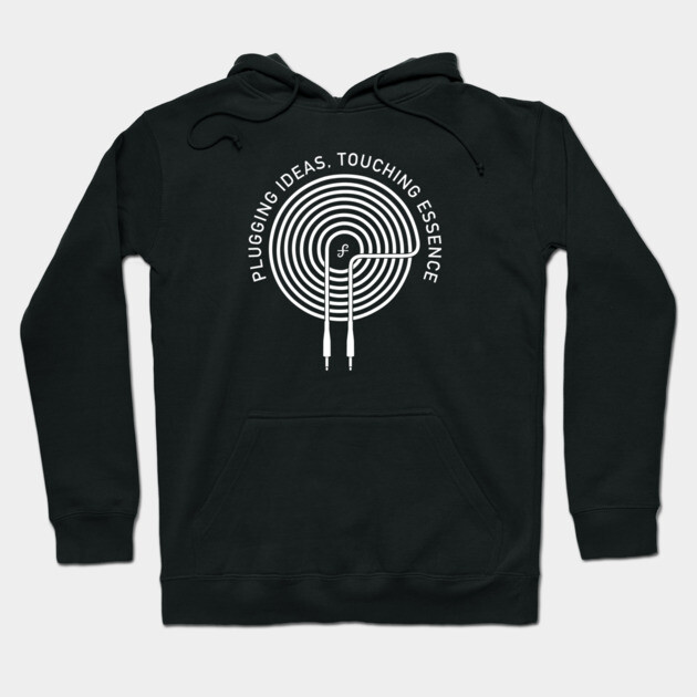 Plugging Ideas. Touching Essence. Dark Hoodie by filiposwear
