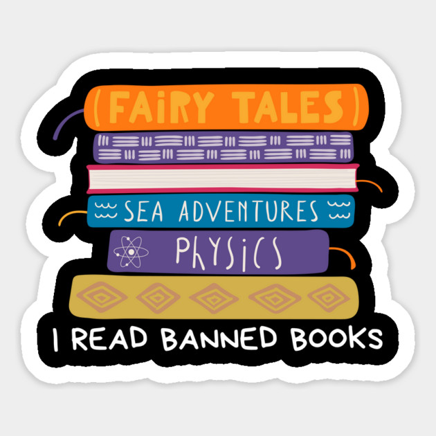 I Read Banned Books Magnet by Creatifly Graphic Tees