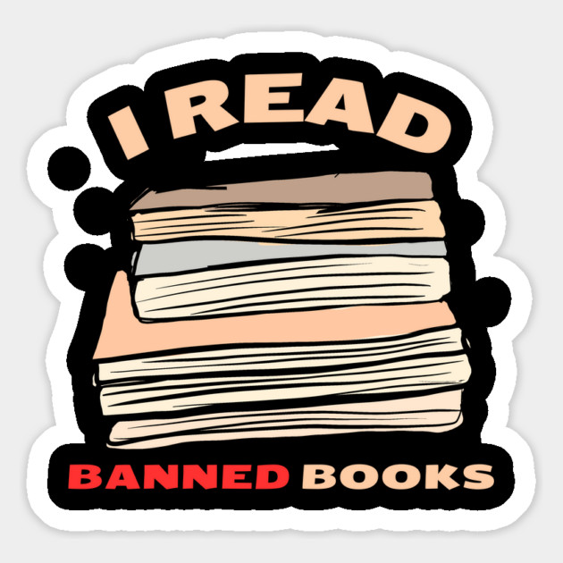 I Read Banned Books Magnet by Creatifly Graphic Tees