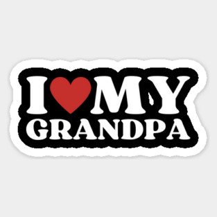 I Love My Grandpa Magnet