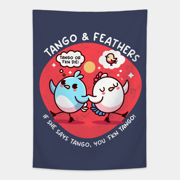 TANGO & FEATHERS Tapestry by Fabrik