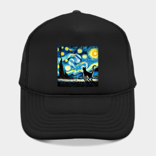 Starry Night Cat – Van Gogh-Inspired Hat