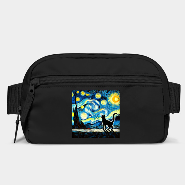 Starry Night Cat – Van Gogh-Inspired by Premachandra's Store