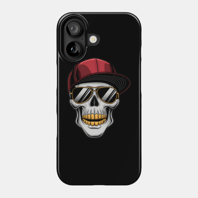 Street Hip Hop Rapper Skull Phone Case by animegirlnft
