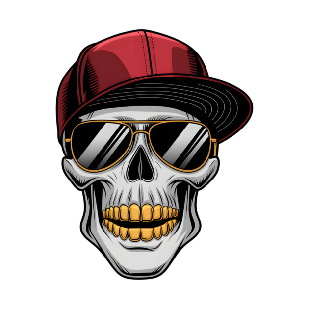 Street Hip Hop Rapper Skull by animegirlnft