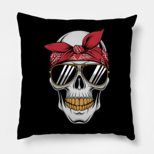 Gangster Skull Pillow