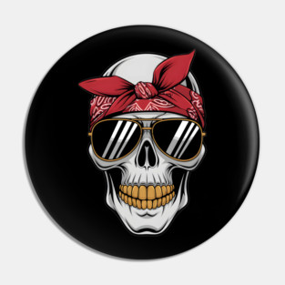 Gangster Skull Pin