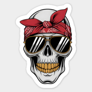 Gangster Skull Magnet