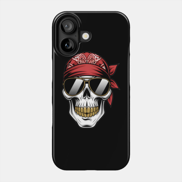 Gangster Rap Skull Phone Case by animegirlnft