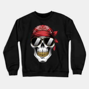 Gangster Rap Skull Crewneck Sweatshirt