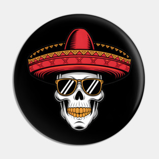 Chicano Lowrider Skull Pin