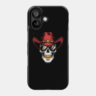 Outlaw Cowboy Skull Phone Case