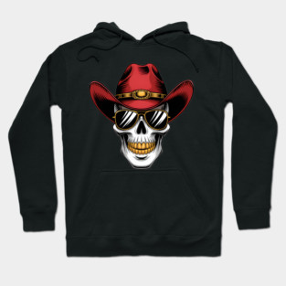 Outlaw Cowboy Skull Hoodie