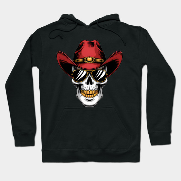 Outlaw Cowboy Skull Hoodie by animegirlnft
