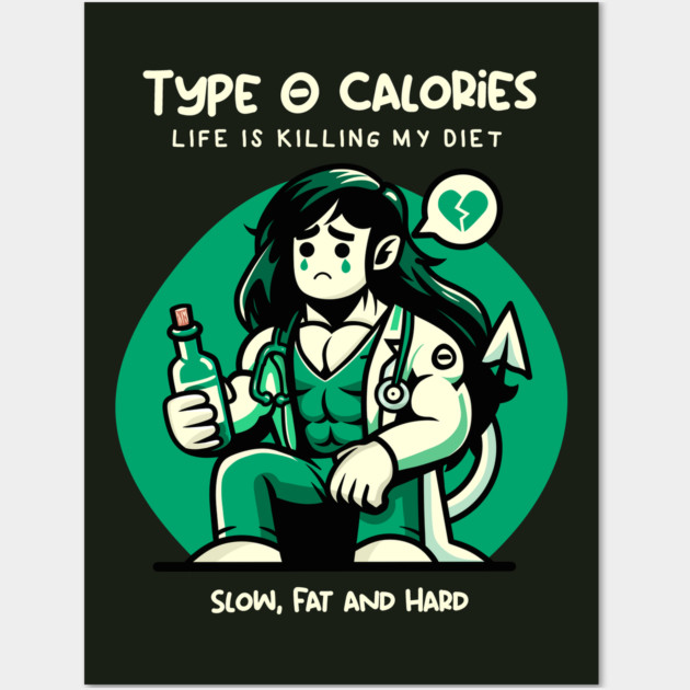 TYPE O CALORIES Wall Art by Fabrik