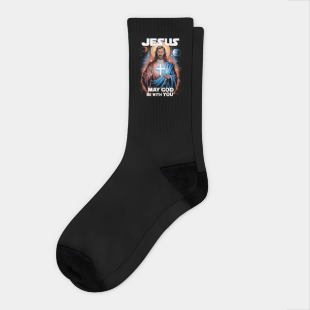 Jesus Cross Socks by animegirlnft