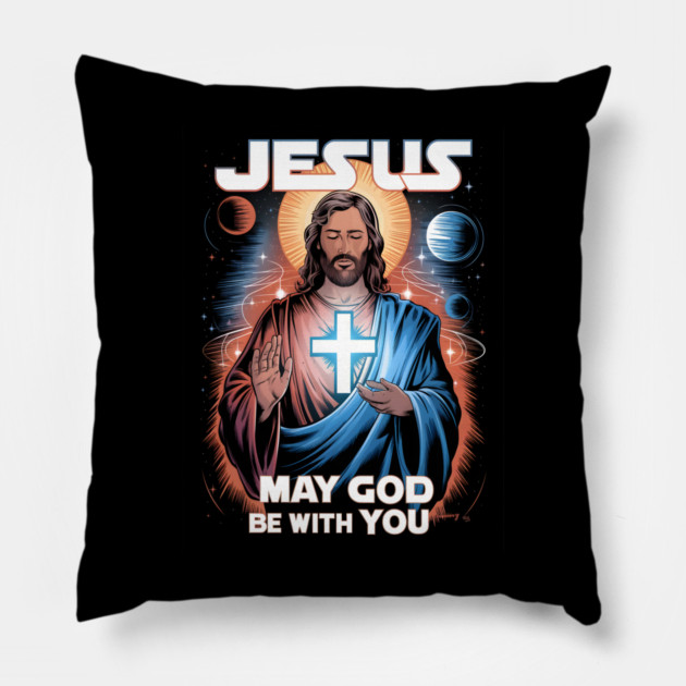 Jesus Cross Pillow by animegirlnft