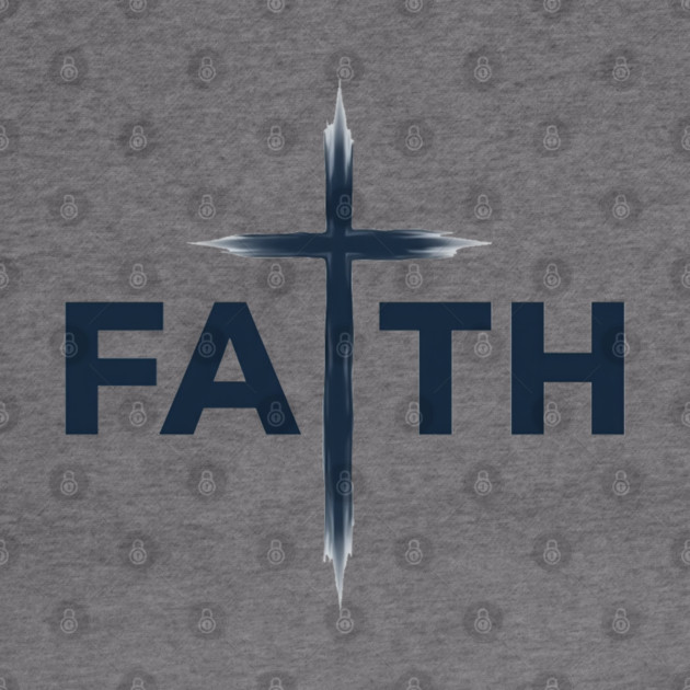 Faith Christian Typography Design – Inspirational Faith Artwork by Rox