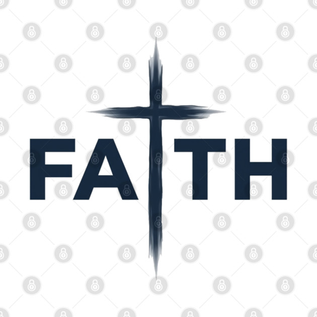 Faith Christian Typography Design – Inspirational Faith Artwork by Rox