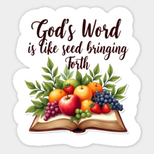 God's Word is Like Seed Producing Fruit Sticker