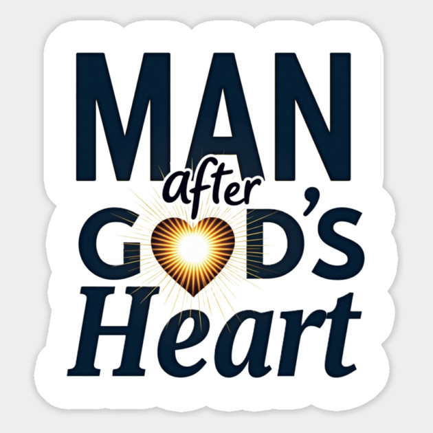 Man After God's Heart Christian Design Magnet by Rox