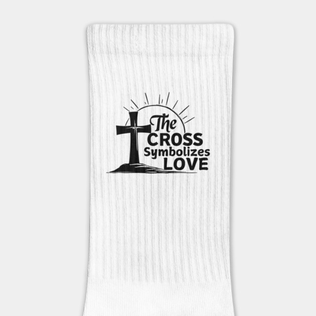 Christian Cross Design - The Cross Symbolizes Love by Rox