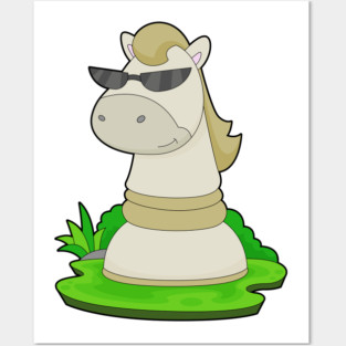 Chess piece Knight Chess Posters and Art