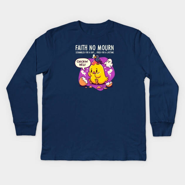 FAITH NO MOURN Kids Long Sleeve T-Shirt by Fabrik