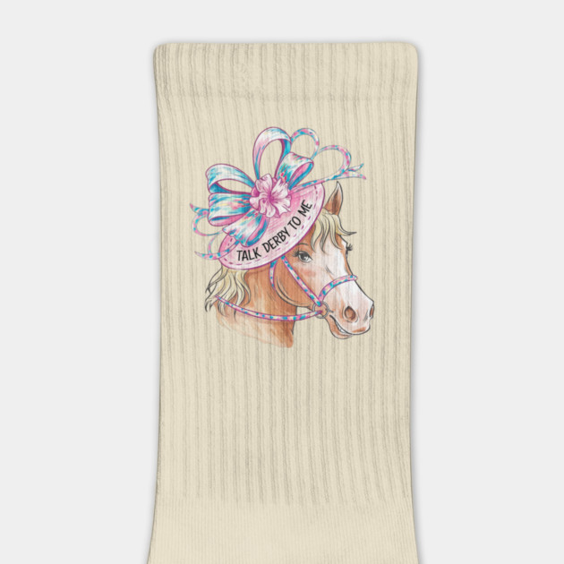 blond horse wearing Cute hat on Race day party by BEZZAIM